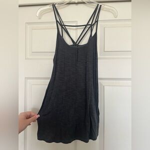 American Eagle Outfitters Charcoal Strappy Camisole